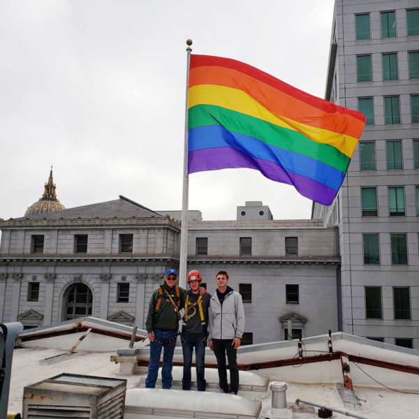 324 Larkin Rainbow Flag